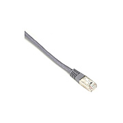 Black Box Cat6 250-mhz Molded Slimline Stranded Ethernet Patch Cable - Shielded (s/ftp), Cm Pvc (rj45 M/m), Gray, 10-ft. (3.0-m) (EVNSL0272GY0010)