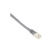 Black Box Cat6 250-mhz Molded Slimline Stranded Ethernet Patch Cable - Shielded (s/ftp), Cm Pvc (rj45 M/m), Gray, 20-ft. (6.0-m) (EVNSL0272GY0020)