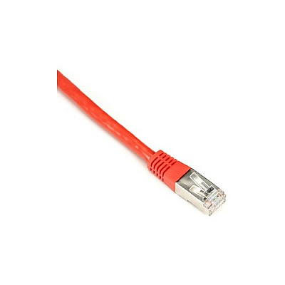 Black Box Cat6 250-mhz Molded Slimline Stranded Ethernet Patch Cable - Shielded (s/ftp), Cm Pvc (rj45 M/m), Red, 15-ft. (4.6-m) (EVNSL0272RD0015)