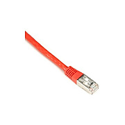 Black Box Cat6 250-mhz Molded Slimline Stranded Ethernet Patch Cable - Shielded (s/ftp), Cm Pvc (rj45 M/m), Red, 25-ft. (7.6-m) (EVNSL0272RD0025)
