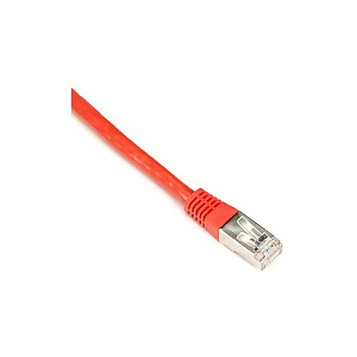 Black Box Cat6 250-mhz Molded Slimline Stranded Ethernet Patch Cable - Shielded (s/ftp), Cm Pvc (rj45 M/m), Red, 25-ft. (7.6-m) (EVNSL0272RD0025)