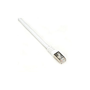Black Box Cat6 250-mhz Molded Slimline Stranded Ethernet Patch Cable - Shielded (s/ftp), Cm Pvc (rj45 M/m), White, 1-ft. (0.3-m) (EVNSL0272WH0001)