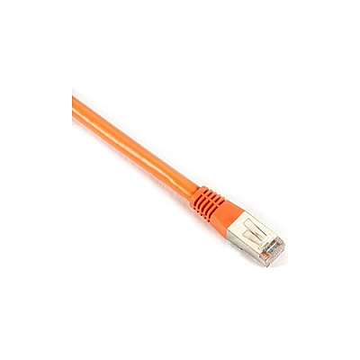 Black Box Cat6 400-mhz Molded Boot Solid Ethernet Patch Cable - Shielded (f/utp), Cm Pvc (rj45 M/m), Orange, 25-ft. (7.6-m), Gsa (EVNSL0610MS0025)