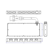 Eaton Epdu Hor 1u Iec 60309 6 C19 Ba (T17C192603009)