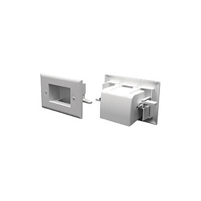 Peerless Easy Mount Recessed Cable Plat/wht (IBA4W)