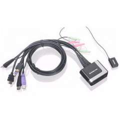 Iogear 2-port Hd Cable Kvm Switch With Audio (GCS62HU)