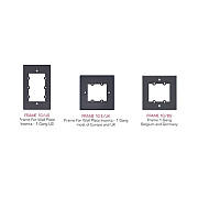 Kramer Electronics 1 Gang Frame Holds 3 Wall Plate Inserts (FRAME1G)