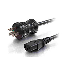 C2G 15ft 16awg Hsptl Pwr Cbl, 5-15p-c13 Bk (48011)