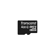 Transcend 4gb Microsd Class4 W/ Adapter (TS4GUSDHC4)