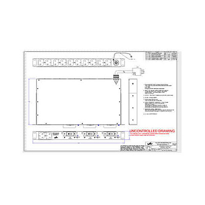 Eaton Epdu Horizontal 1u L21-20p 12 5-20r Ba (TPC4100A2)