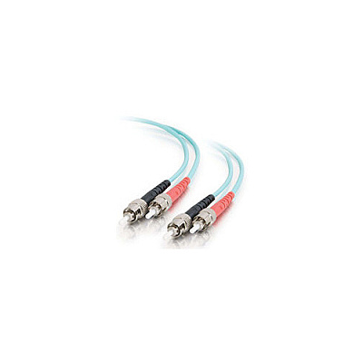 Leviton C2g 1m St-st 10g Om3 Taa Fiber-aqua (11025)