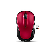 Logitech M325 Wireless Mouse, 2.4 GHz with USB Unifying Receiver, 1000 DPI Optical Tracking, 18-Month Life Battery, PC / Mac / Laptop / Chromebook (Red) (LOG910002651)