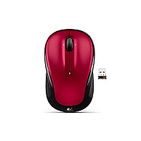 Logitech M325 Wireless Mouse, 2.4 GHz with USB Unifying Receiver, 1000 DPI Optical Tracking, 18-Month Life Battery, PC / Mac / Laptop / Chromebook (Red) (LOG910002651)