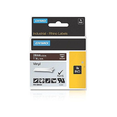 DYMO Rhino 1in Brown Vinyl-24mm (1805424)