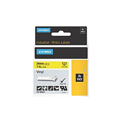 DYMO Rhino 1in Yellow Vinyl-24mm (1805431)
