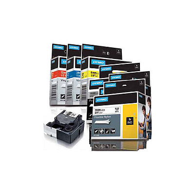DYMO Rhino 1in Black Vinyl-24mm (1805432)