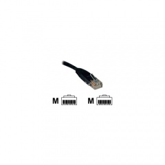 Tripp Lite 50ft Cat5e Molded Patch Cable M/m Black (N002050BK)