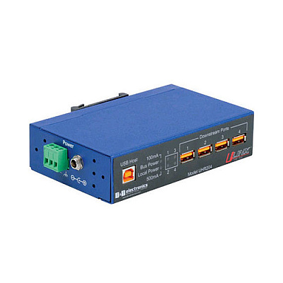 B+B Smartworx Usb 4 Port Industrial Hub (UHR204)