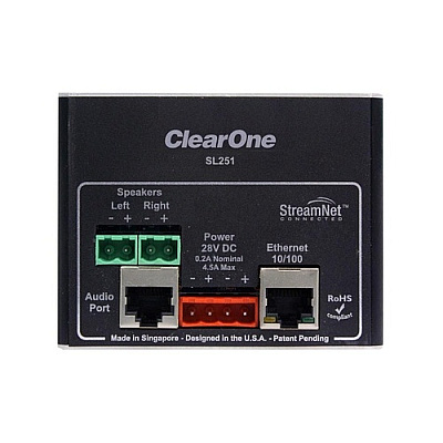 Clearone Communications Sl251 - 2x50 Watts Ip-based Amplifier (910225006)