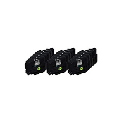 Brother 5pk Hge Tapes 24mmx8m Blk/clr Extra-str (HGES1515PK)
