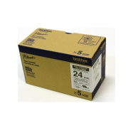 Brother 5pk Hge Tapes 24mmx8m Blk/wht Extra-str (HGES2515PK)