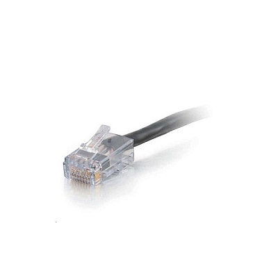C2G 25ft Cat6 Non-booted Pln Cbl-blk (15299)