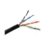 Weltron 1000ft Black Cat5e Plenum 350mhz Utp Cmp (T2404L5EPBK)