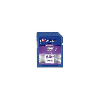 Verbatim Card, Sdxc, 64gb, Uhs-1, Class 10 (VER97466)