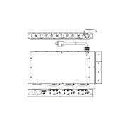 Eaton Epdu, Ba, 1u, L21-30p, (12) 5-20r (TPC4100D)
