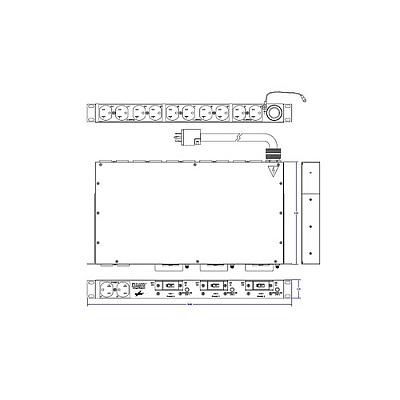 Eaton Epdu, Ba, 1u, L21-30p, (12) 5-20r (TPC4100D)