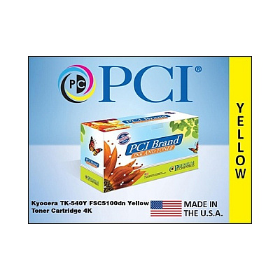 PCI Brand Compatible Kyocera Tk-540y 1t0 (TK540YPC)