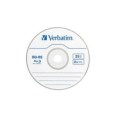 Verbatim Bd-re 25gb 2x Branded 10pk Spindle (43694)