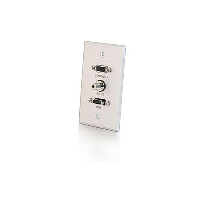 C2G Hdmi, Vga + 3.5mm Audio Wall Plate (41034)