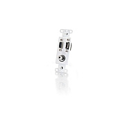 C2G Hdmi Vga + 3.5mm Audio Wall Plate-white (41031)