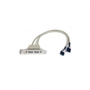Startech.Com 2 Port Usb Lp Slot Plate Adapter (USBPLATELP)