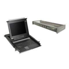 Iogear Lcd Console Drawer And 8-port Kvm Bundle (GCL138)