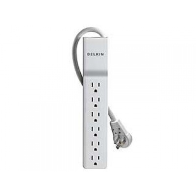 Belkin 6-outlet Surge Protector Rotating Plug, (BE106000-08R)