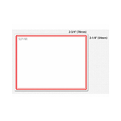 Seiko Smart Label Red Name Badge Labels. (SLPNR)