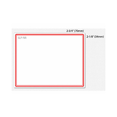 Seiko Smart Label Red Name Badge Labels. (SLPNR)