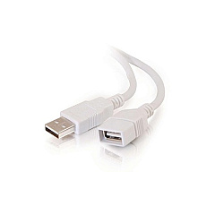 C2G 1m Usb Extension Cable - 2.0 M/f White (19003)
