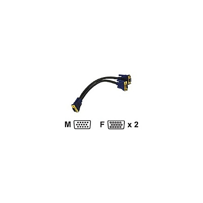 C2G 1 Ft Hd15f/hd15m Sxga Monitor Y Splitte (29610)