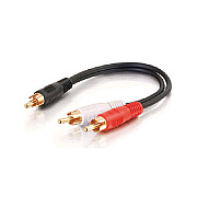C2G 6in Rca M/rca M X 2 Y-cbl (03161)