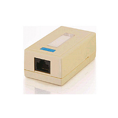 C2G 1-port Cat5e Surface Mount Box Ivory (03834)