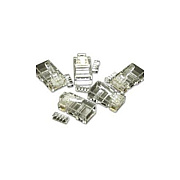 C2G 50pk Cat5e Mod Plug - Rnd Solid/stranded (27574)