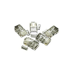 C2G 50pk Cat5e Mod Plug - Rnd Solid/stranded (27574)