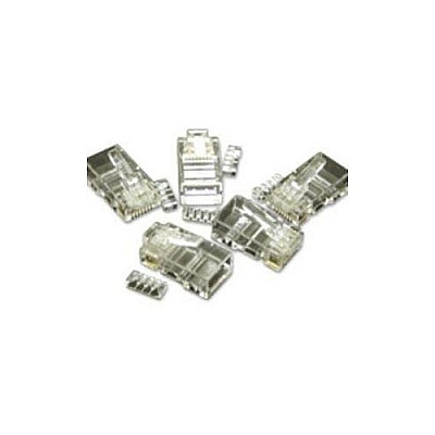 C2G 50pk Cat5e Mod Plug - Rnd Solid/stranded (27574)