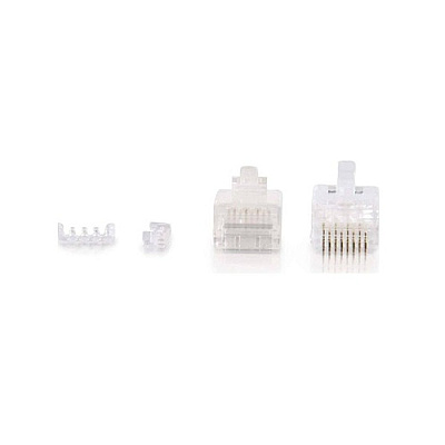 C2G 100pk Cat5e Mod Plus Rnd Solid/stranded (27575)