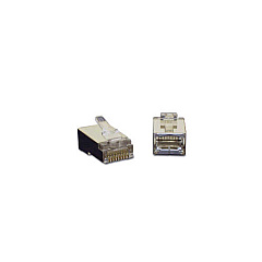 C2G 10pk Cat5e Mod Plug - Rnd Solid Shielded (27576)