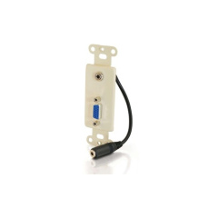 C2G Vga+3.5mm Audio Decorative Wall Plate Iv (37092)