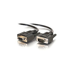 C2G 15ft Db9 M/f Straight Thru Ext Cbl Black (52032)